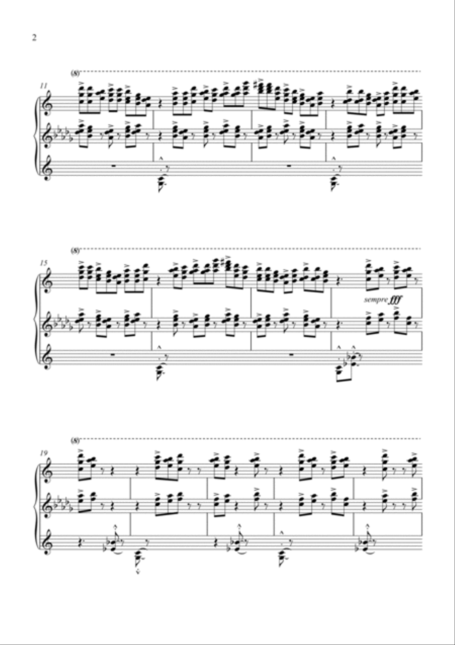Funérailles Piano Solo scores gallery preview page 4