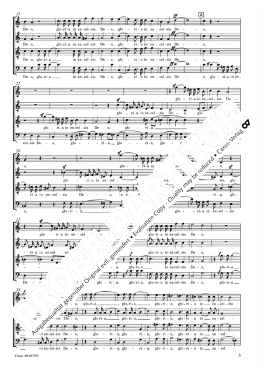 Missa sacra C Minor 4-Part scores gallery preview page 4