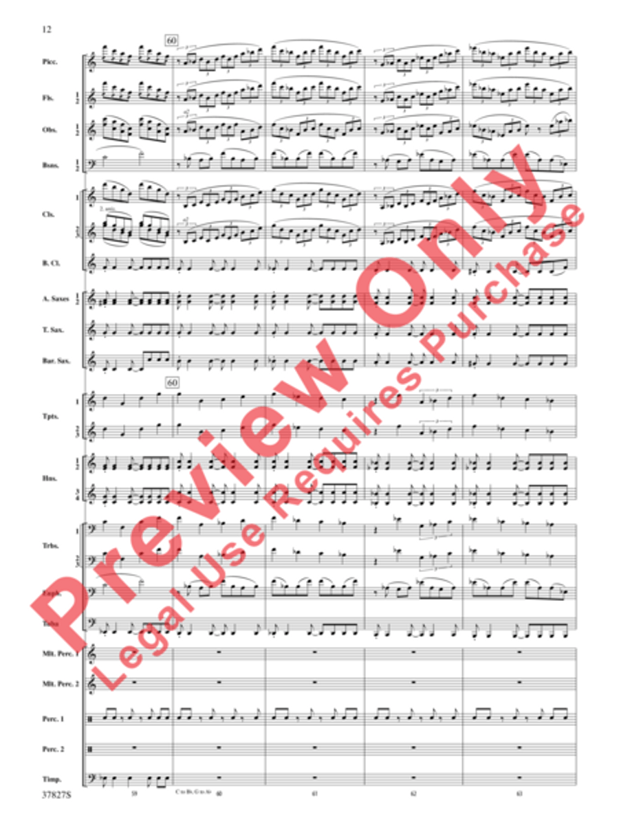The Winged Stallion Concert Band scores gallery preview page 13