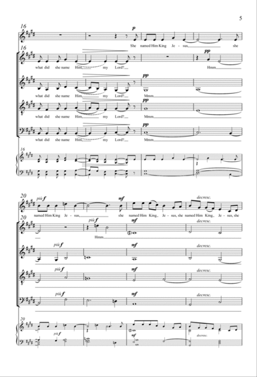 Mary Had A Baby 4-Part scores gallery preview page 3
