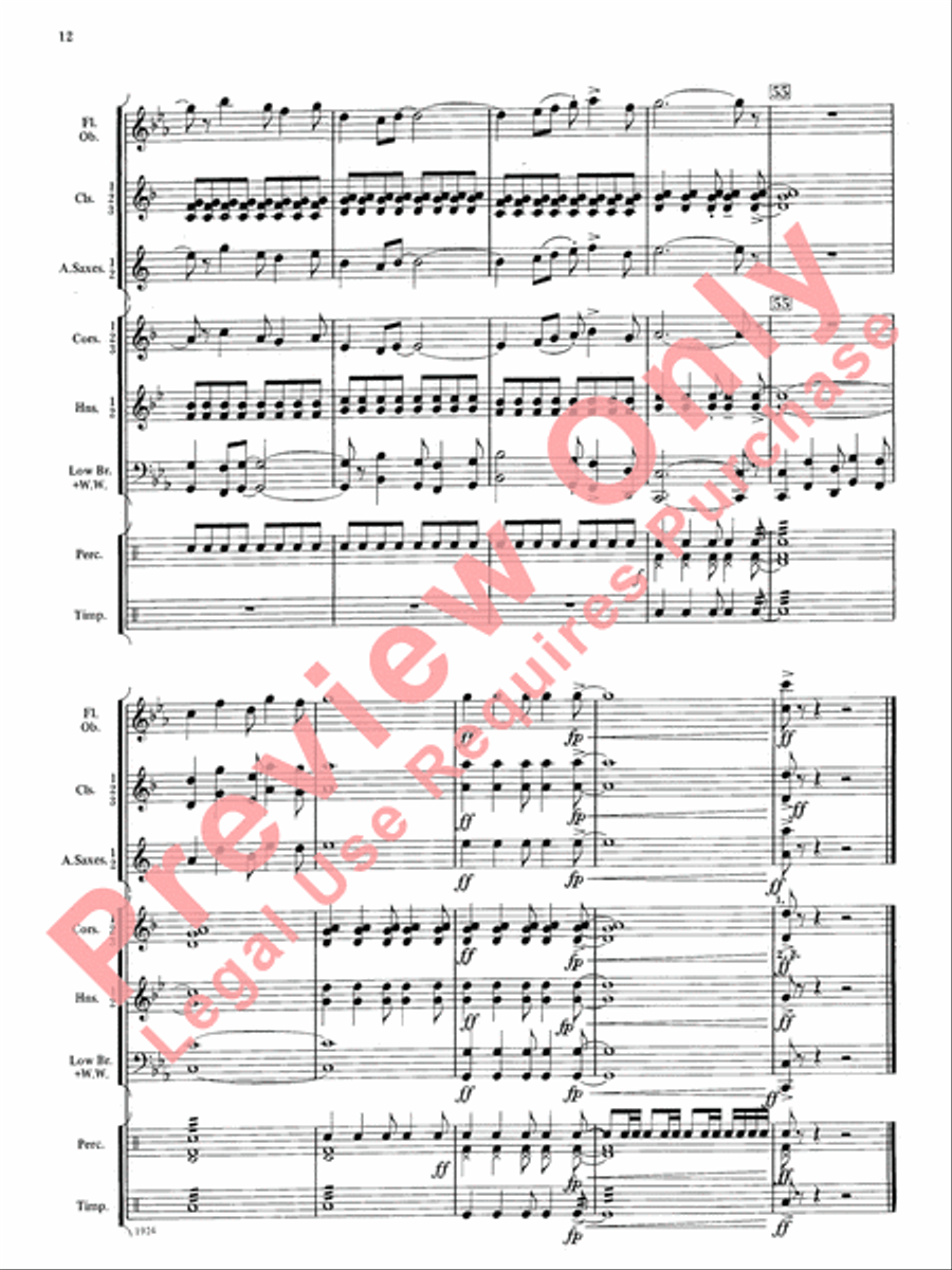 Three Kentucky Sketches Three Kentucky Sketches Concert Band scores gallery preview page 13