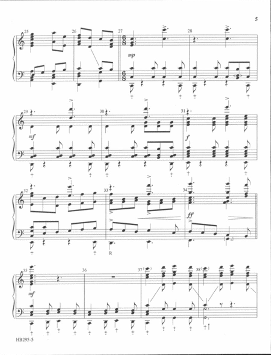 Here We Come A-Wassailing - Kent 5-Octaves scores gallery preview page 4