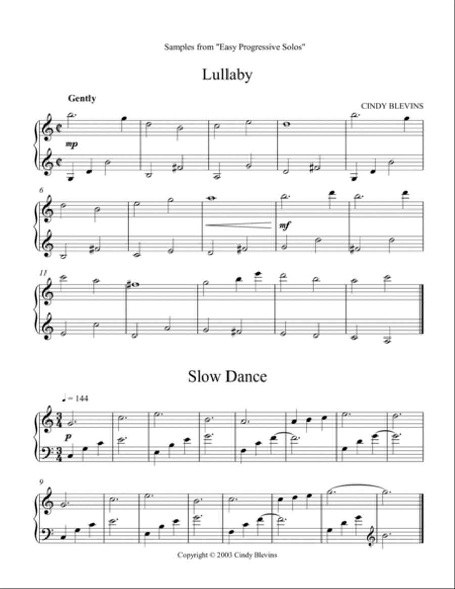 Easy Progressive Solos, 28 original solos for Harp Harp scores gallery preview page 6