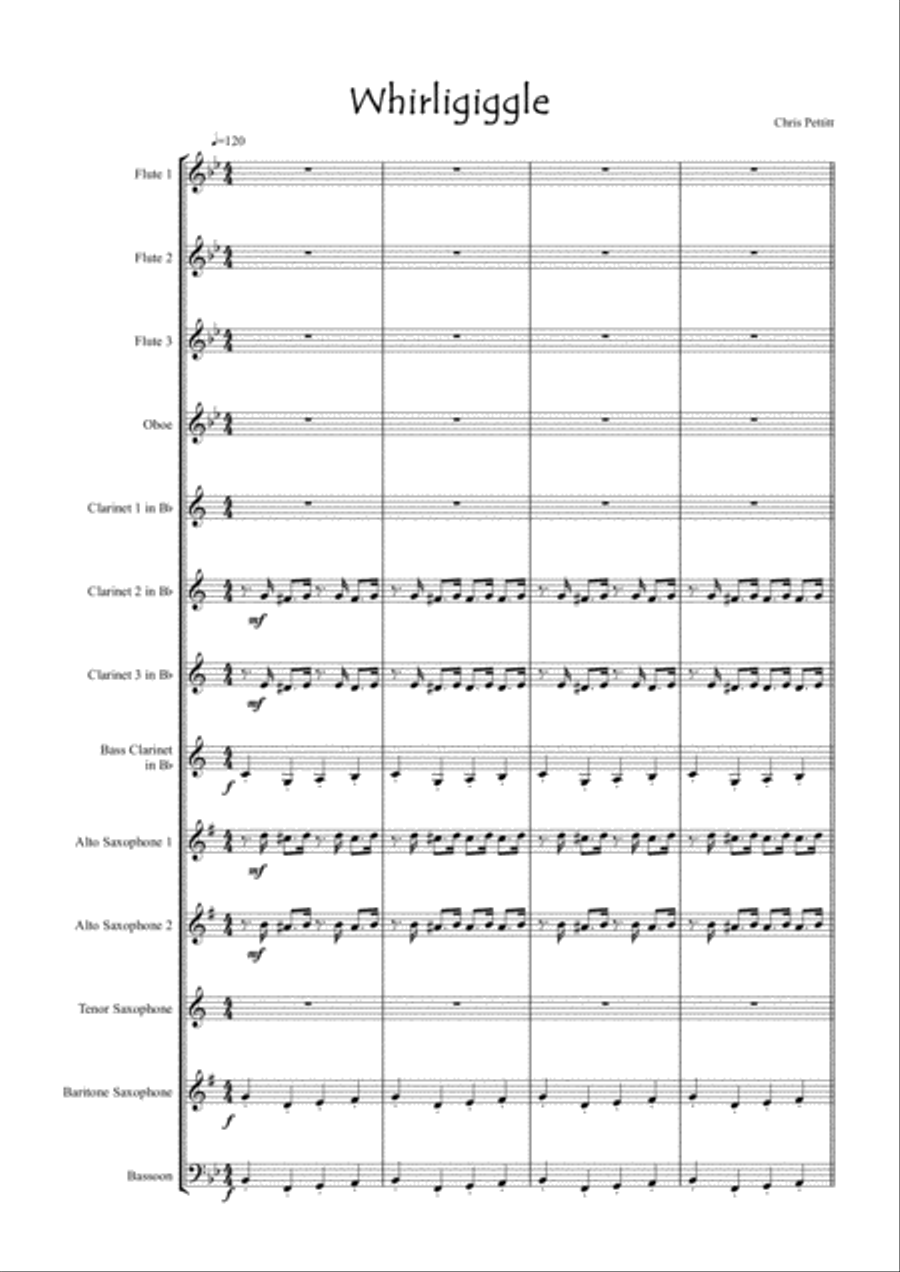 Whirligiggle Whirligiggle Concert Band scores gallery preview page 1