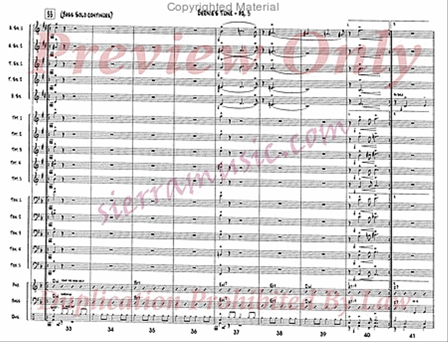 Bernie's Tune Jazz Ensemble scores gallery preview page 6
