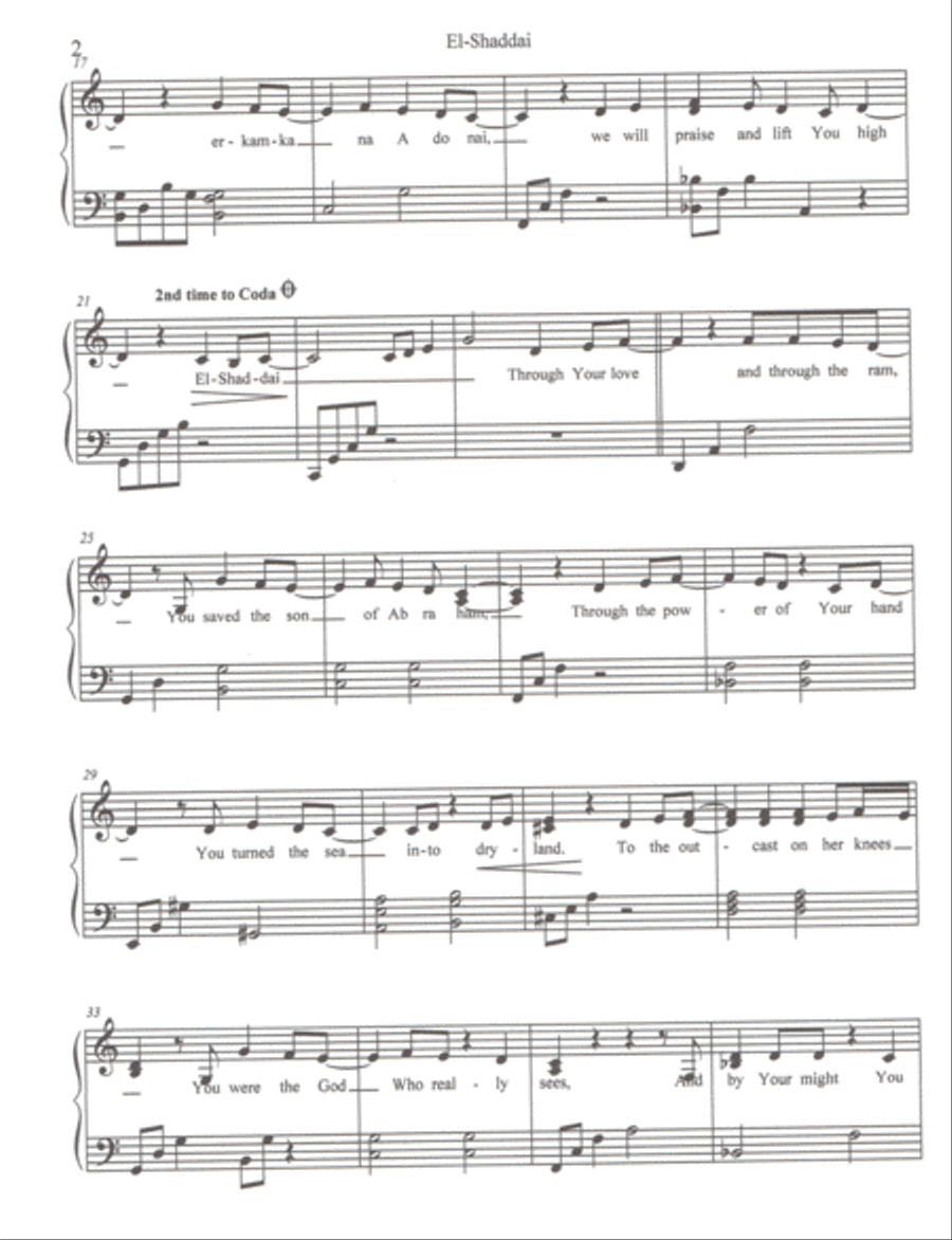 El Shaddai Small Ensemble scores gallery preview page 2