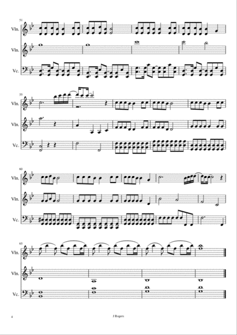 Love Me Like You Do String Trio scores gallery preview page 4