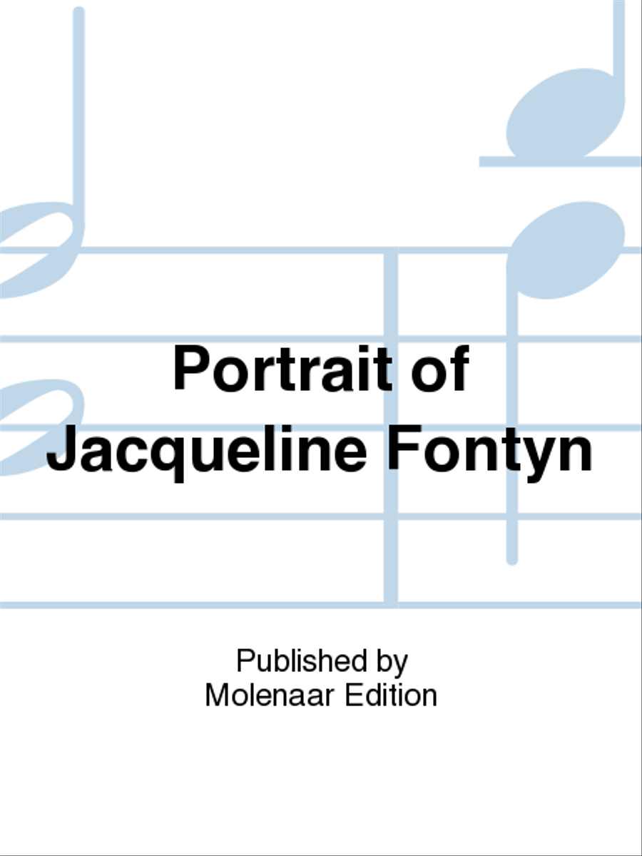 Portrait of Jacqueline Fontyn Concert Band scores gallery preview page 1