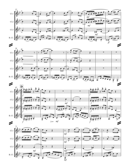 La Cumparsita (Tango) (for Clarinet Quartet) image number null