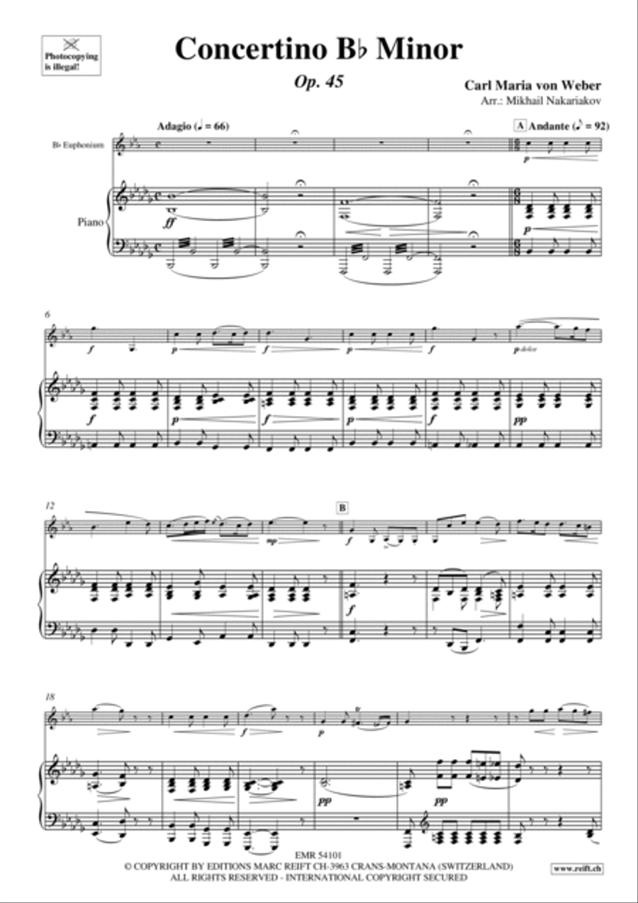 Concertino Bb Minor Euphonium scores gallery preview page 2
