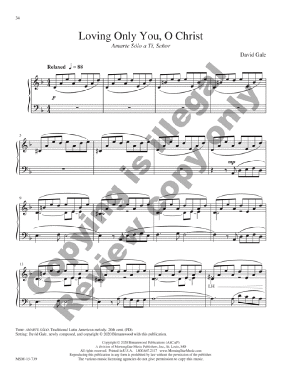 Morning Has Broken Piano Solo scores gallery preview page 11