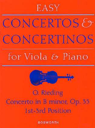 Book cover for Concerto in B Minor for Viola and Piano Op. 35