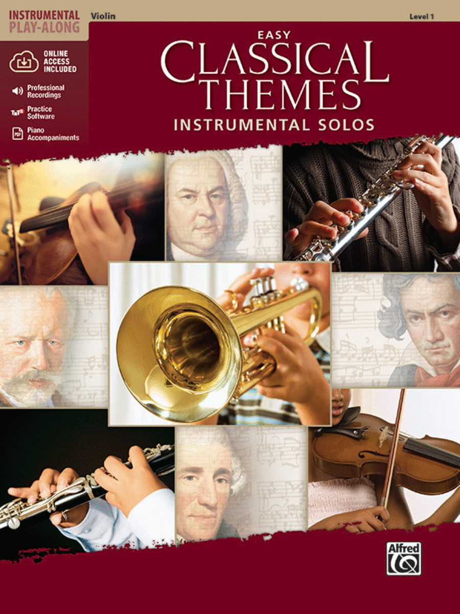 Easy Classical Themes Instrumental Solos for Strings String Orchestra scores gallery preview page 1