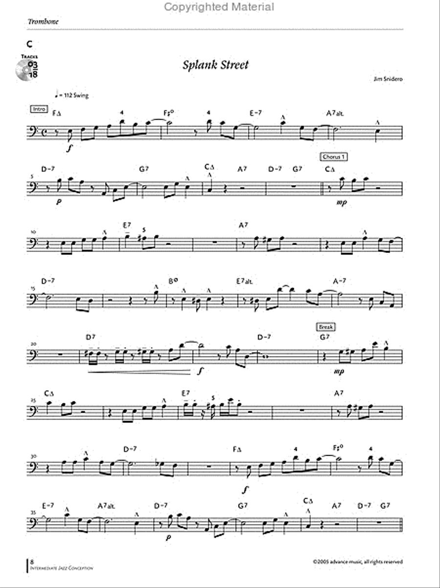 Intermediate Jazz Conception -- Trombone Baritone Horn scores gallery preview page 2