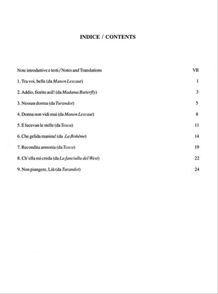 Cantolopera: Puccini Arias for Tenor Volume 1 Voice Solo scores gallery preview page 4