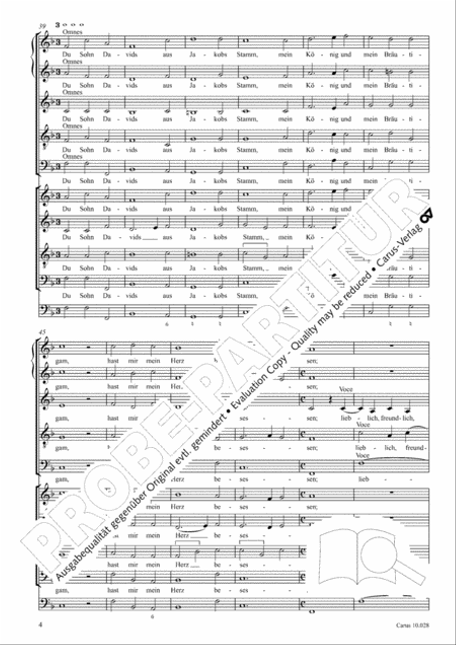 How brightly beams the morning star (Wie schon leuchtet der Morgenstern) SSATB scores gallery preview page 9