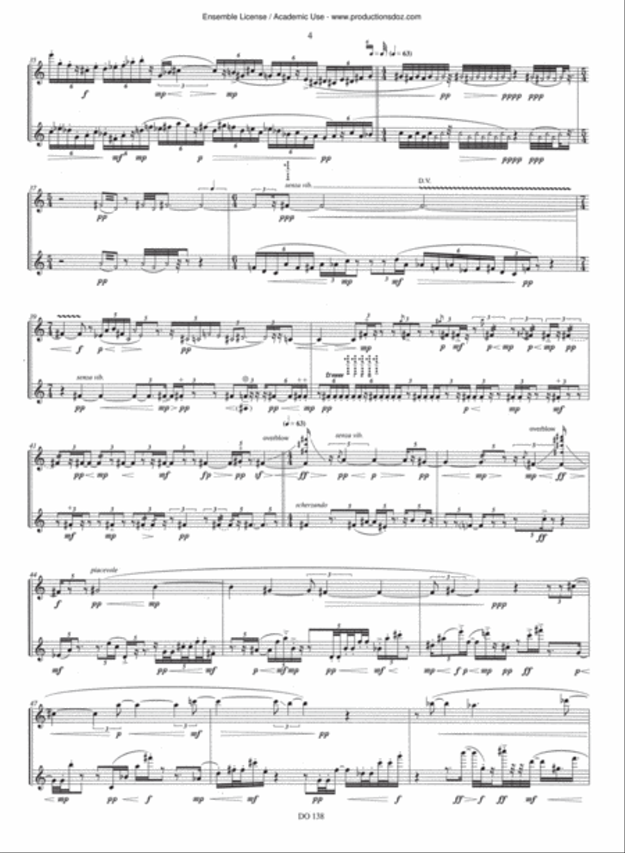 Doppelgänger Flute Duet scores gallery preview page 6