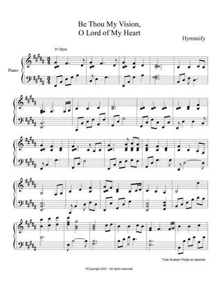 PIANO - Be Thou My Vision (Piano Hymns Sheet Music PDF)