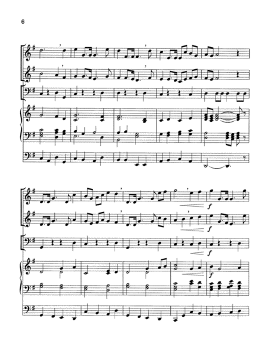 Jubilant Marche Trumpet Duet scores gallery preview page 6
