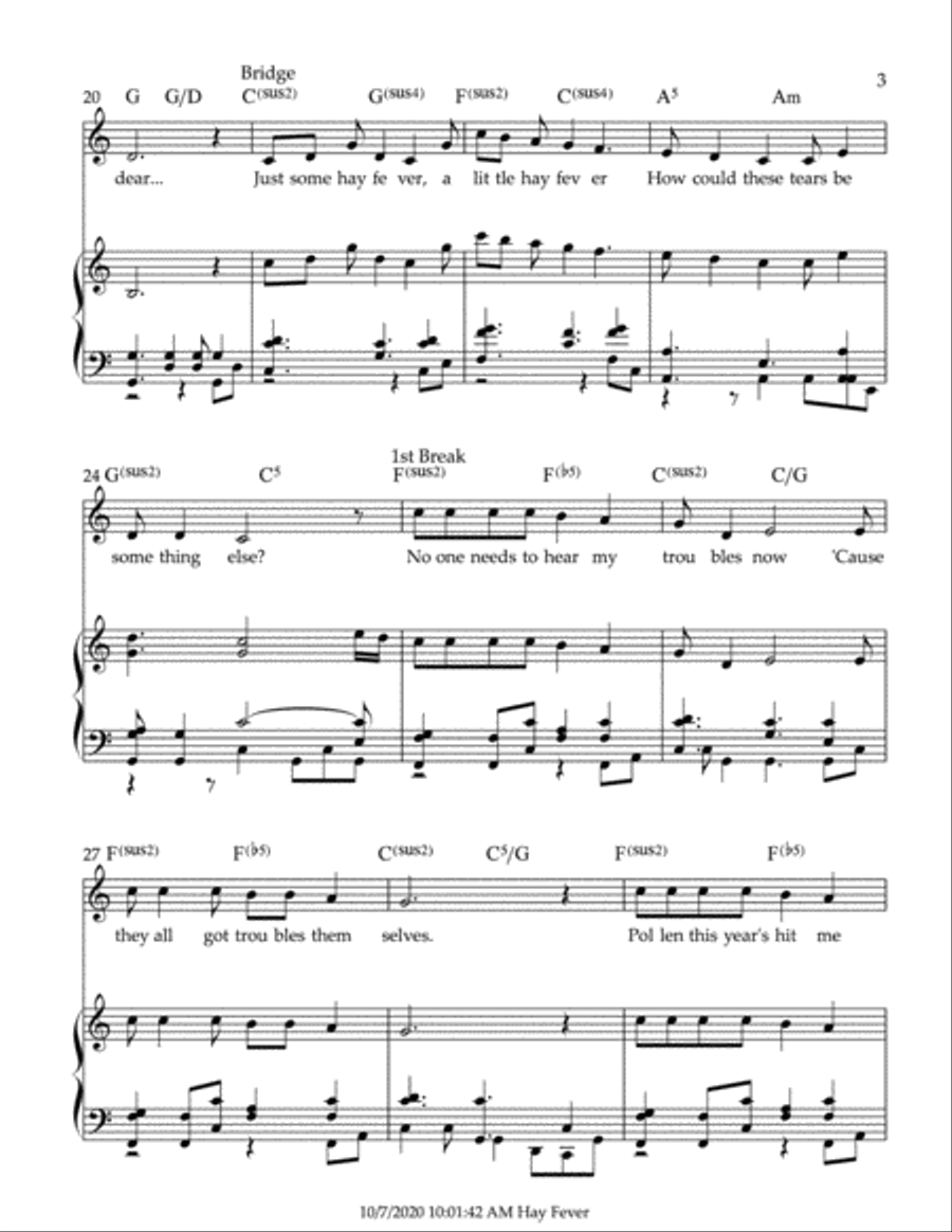 Hay Fever Voice scores gallery preview page 3