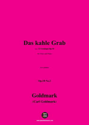 C. Goldmark-Das kahle Grab(Auf dem Kirchhof unter'm Lindenbaum),Op.18 No.3,in a minor
