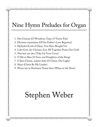 Nine Hymn Preludes for Organ