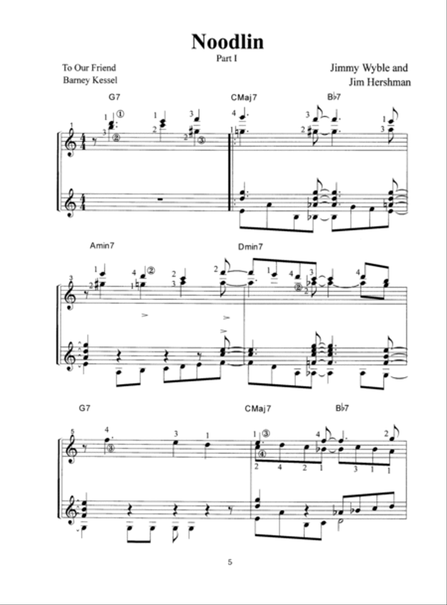 Jazz Guitar Duets Electric Guitar scores gallery preview page 6