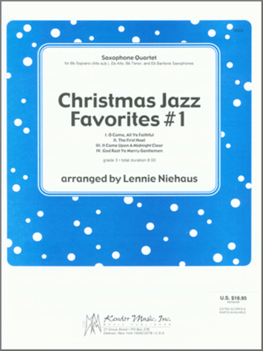 Christmas Jazz Favorites #1 Saxophone Quartet scores gallery preview page 1