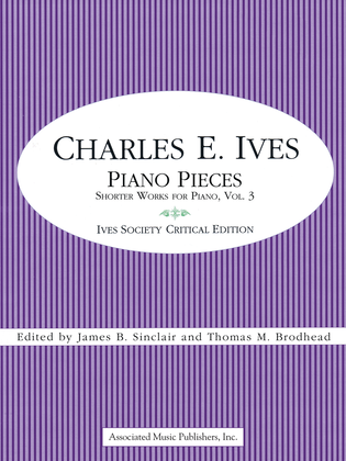 Book cover for Piano Pieces: Shorter Works for Piano – Volume 3