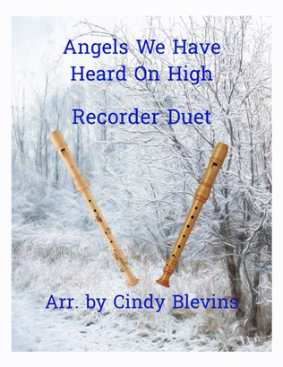Book cover for Angels We Have Heard On High, Recorder Duet