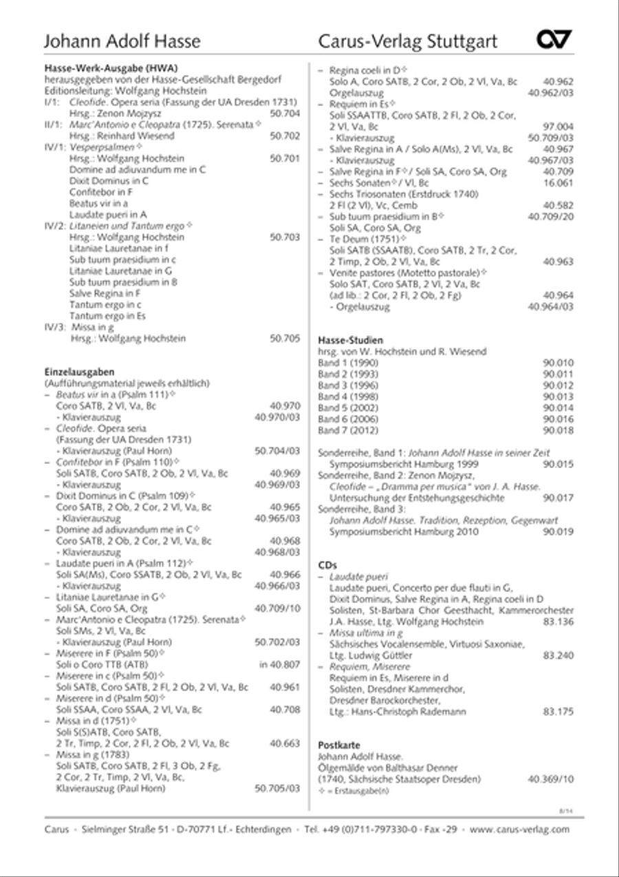 Mass in D minor (Missa in d) ATB scores gallery preview page 163