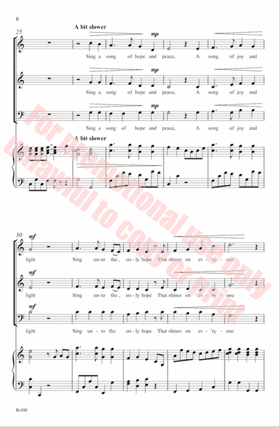 Sing! Shout! 3-Part scores gallery preview page 7