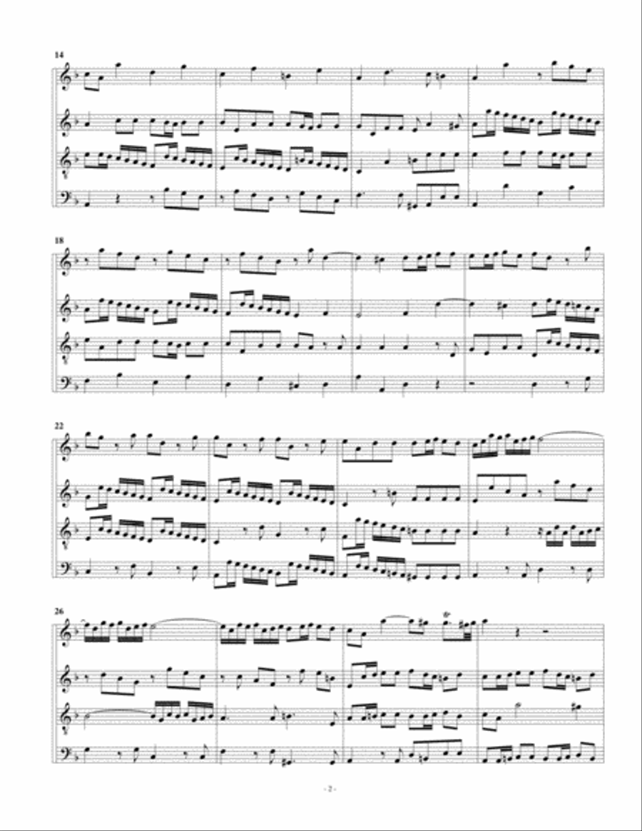 Concerto grosso, Op.3, no.11 (arrangement for 4 recorders) Recorder scores gallery preview page 5