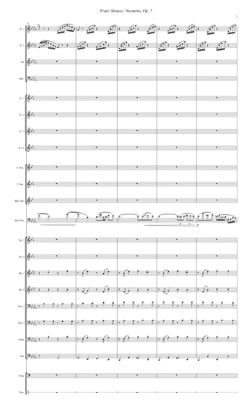 Nocturno, Op. 7 for Solo Trombone and Wind Ensemble image number null
