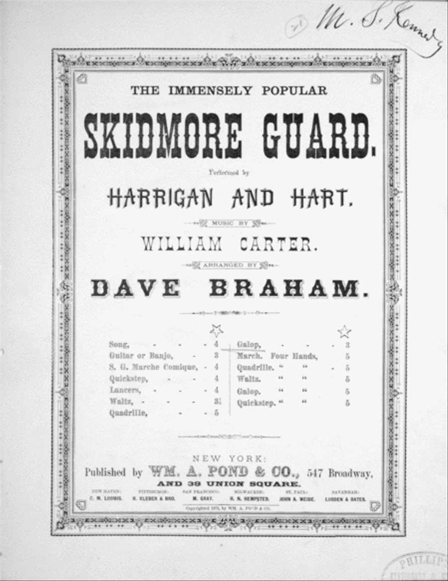 The Immensely Popular Skidmore Guard. Galop Piano Solo scores gallery preview page 1