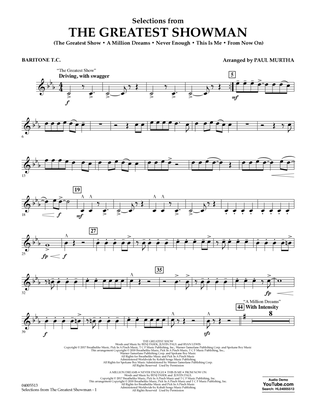 Selections from The Greatest Showman (arr. Paul Murtha) - Baritone T.C.