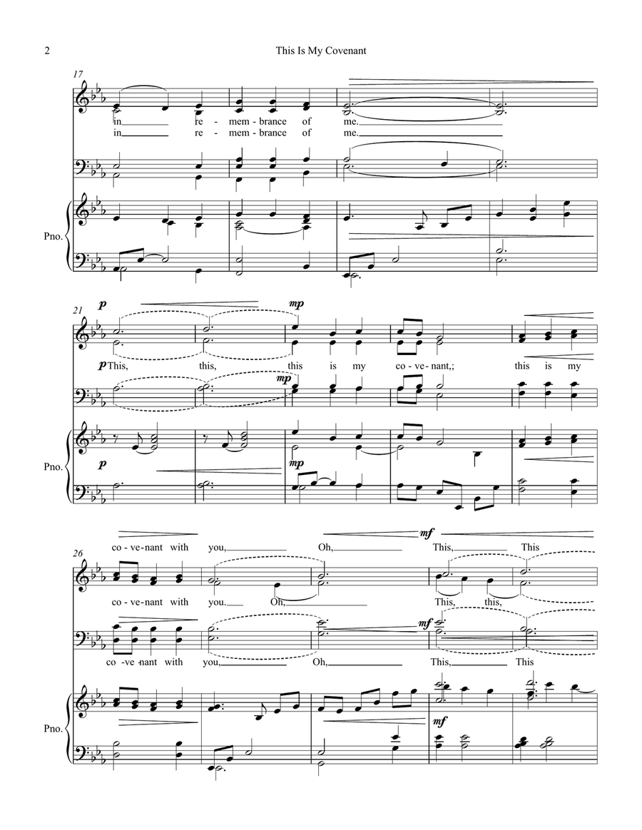 This Is My Covenant This Is My Covenant 4-Part scores gallery preview page 2