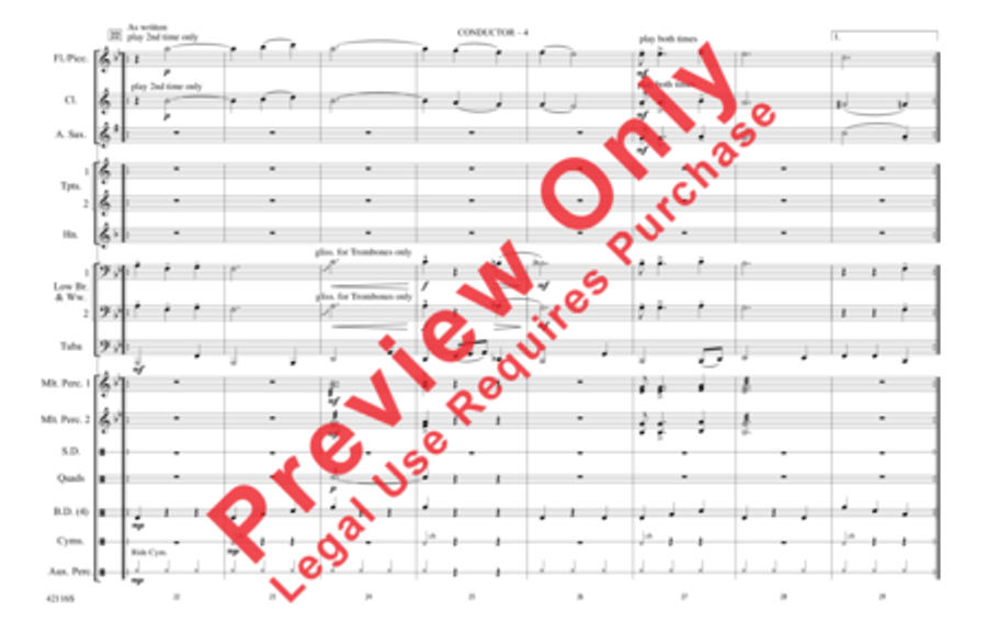 You're Still a Young Man Marching Band scores gallery preview page 5