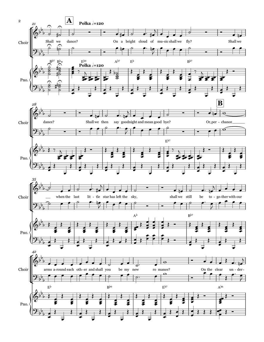 Shall We Dance? Divisi scores gallery preview page 3