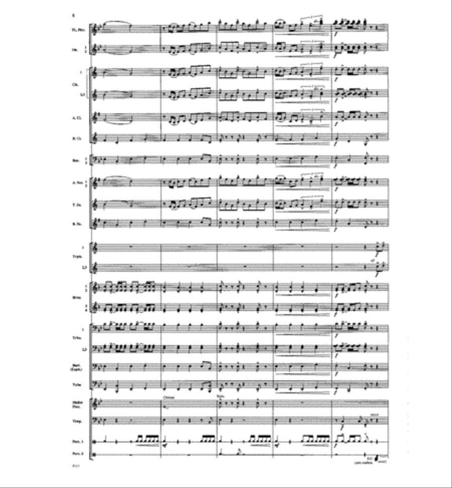 Dawn of a New Day Concert Band scores gallery preview page 7