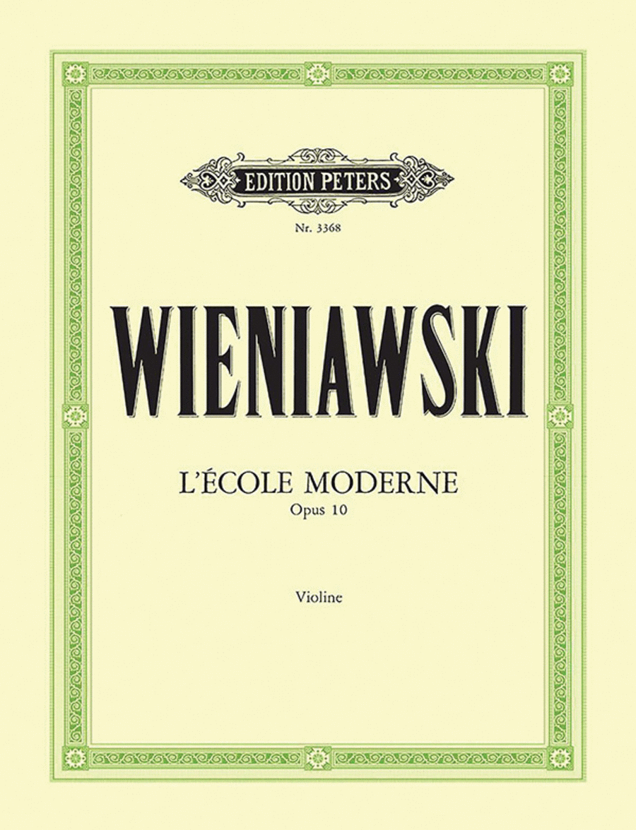L'École moderne Op. 10 -- Études-Caprices for Violin Violin Solo scores gallery preview page 1