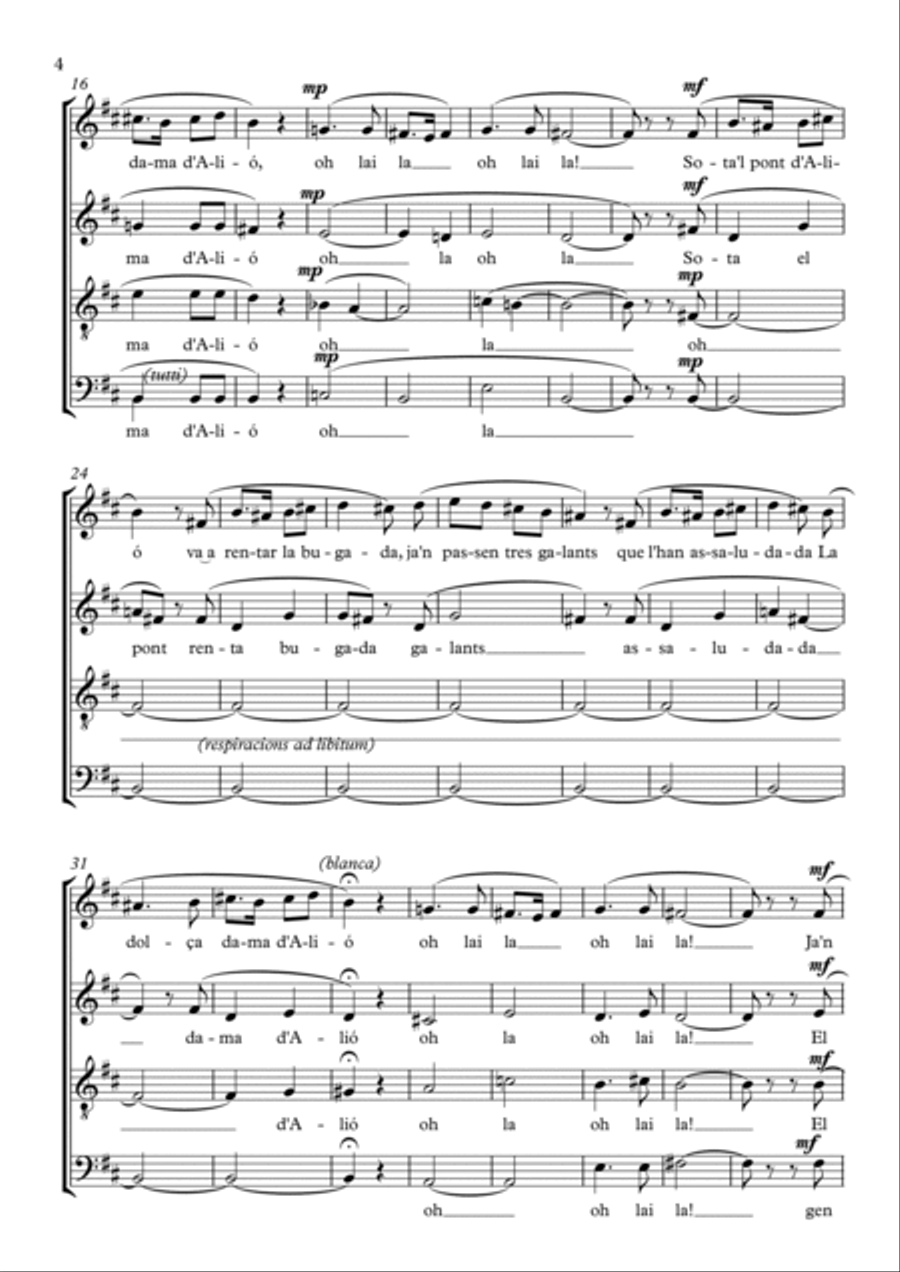 Caterina d'Alió Choir scores gallery preview page 4