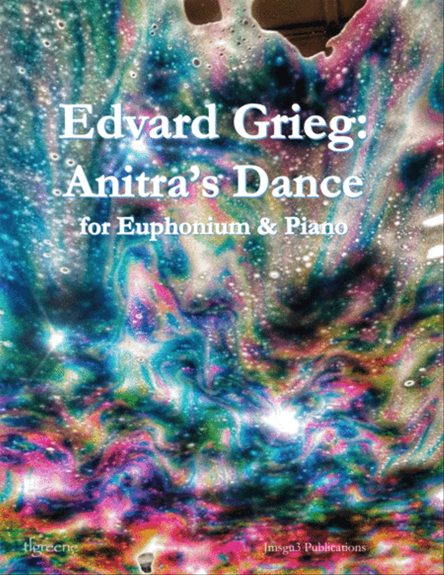 Grieg: Anitra's Dance from Peer Gynt Suite for Euphonium & Piano Euphonium scores gallery preview page 1
