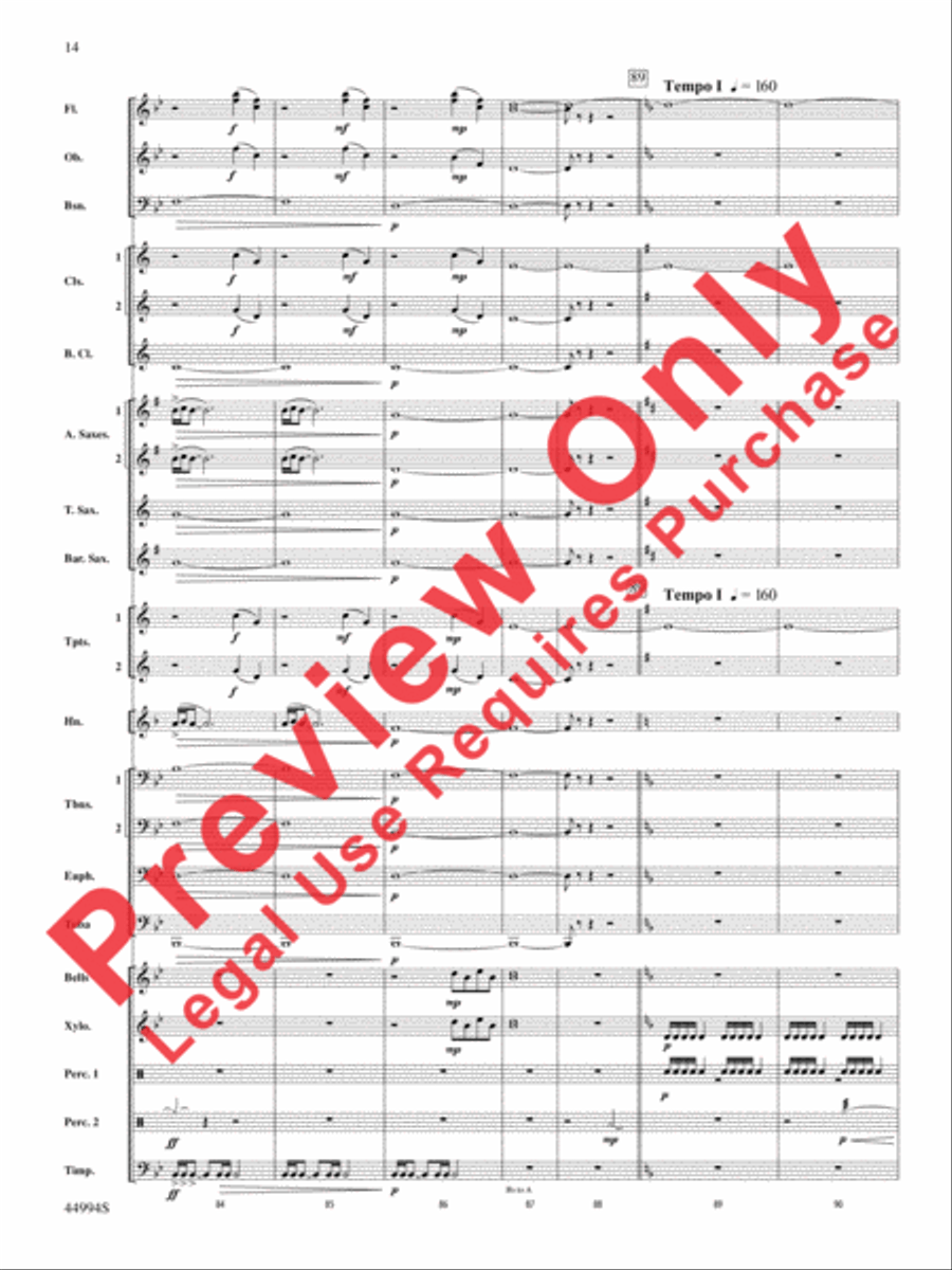 In tantum lux Concert Band scores gallery preview page 34