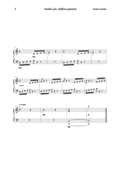 Studies for children pianists Opus 45 image number null