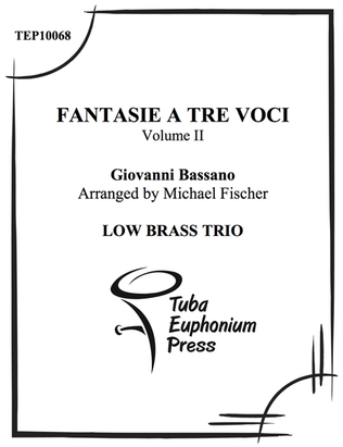Book cover for Fantasie a tre voci (fantasie for three instruments)