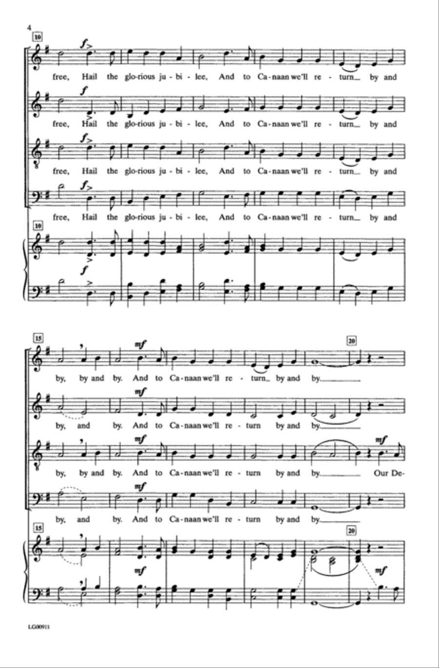 Saints Bound for Heaven A Cappella scores gallery preview page 2