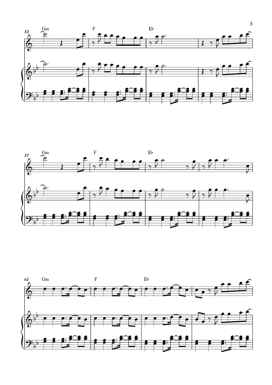 Dj Got Us Fallin' In Love Tenor Saxophone scores gallery preview page 5