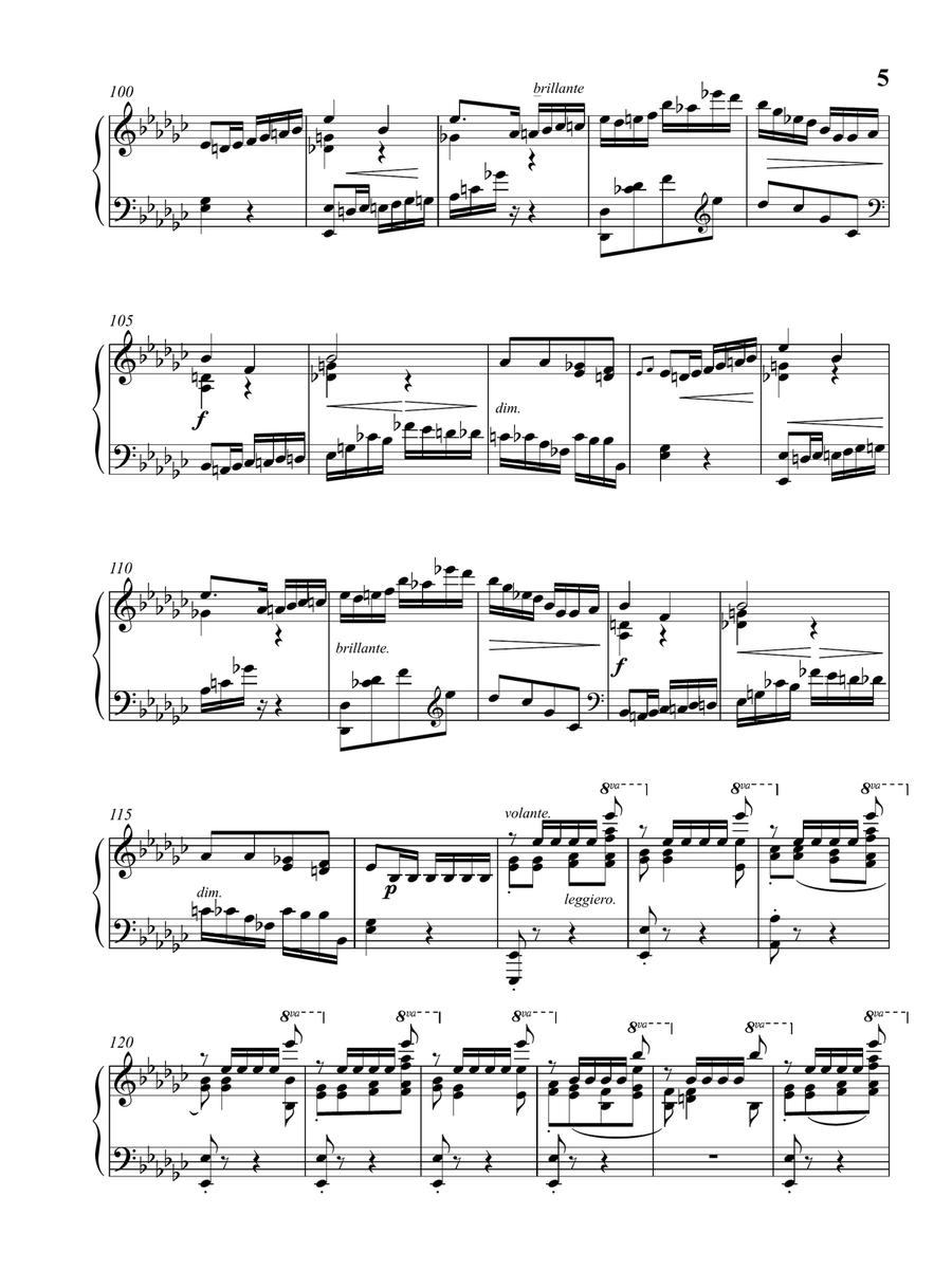 SOUVENIR DE PORTO RICO (Marche des Gibaros, Op. 31) - for Piano Solo Piano Solo scores gallery preview page 6
