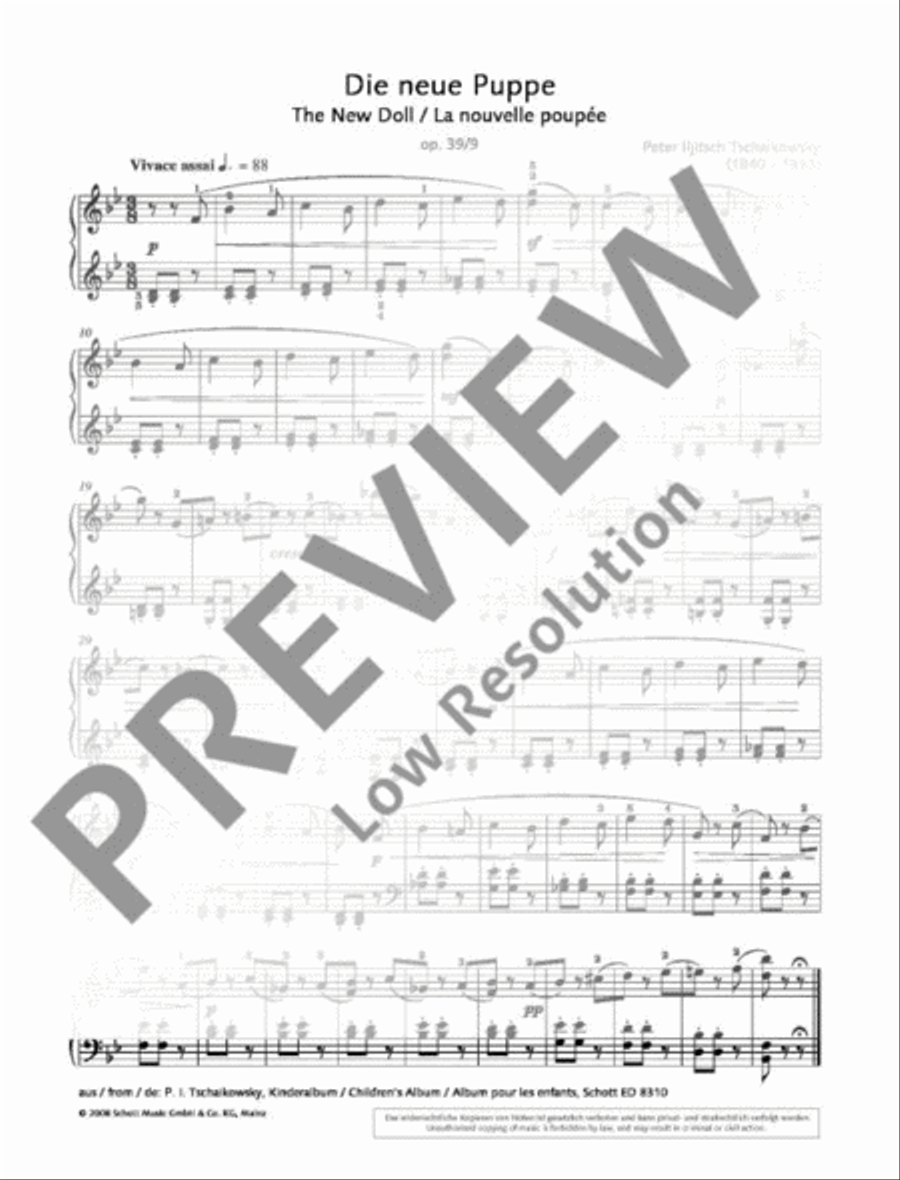The New Doll, Op. 39 No. 9 Piano Solo scores gallery preview page 2